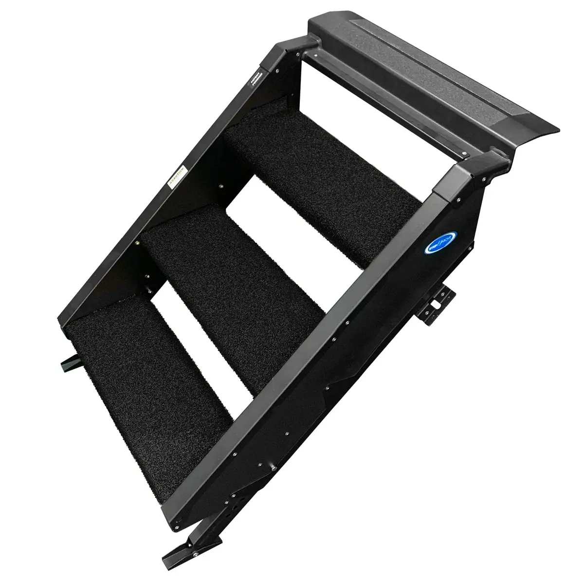 Prest-O-Fit 2-0512 Trailhead Rv 3-Step, 19.5" Step Rug For Morryde Stepabove, Obsidian Black 1
