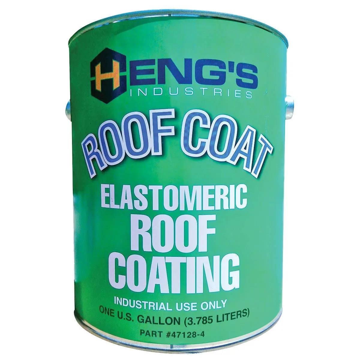 Hengs 47128-4 Elastomeric 100% Acrylic Roof Coating, White, 4/Case 1