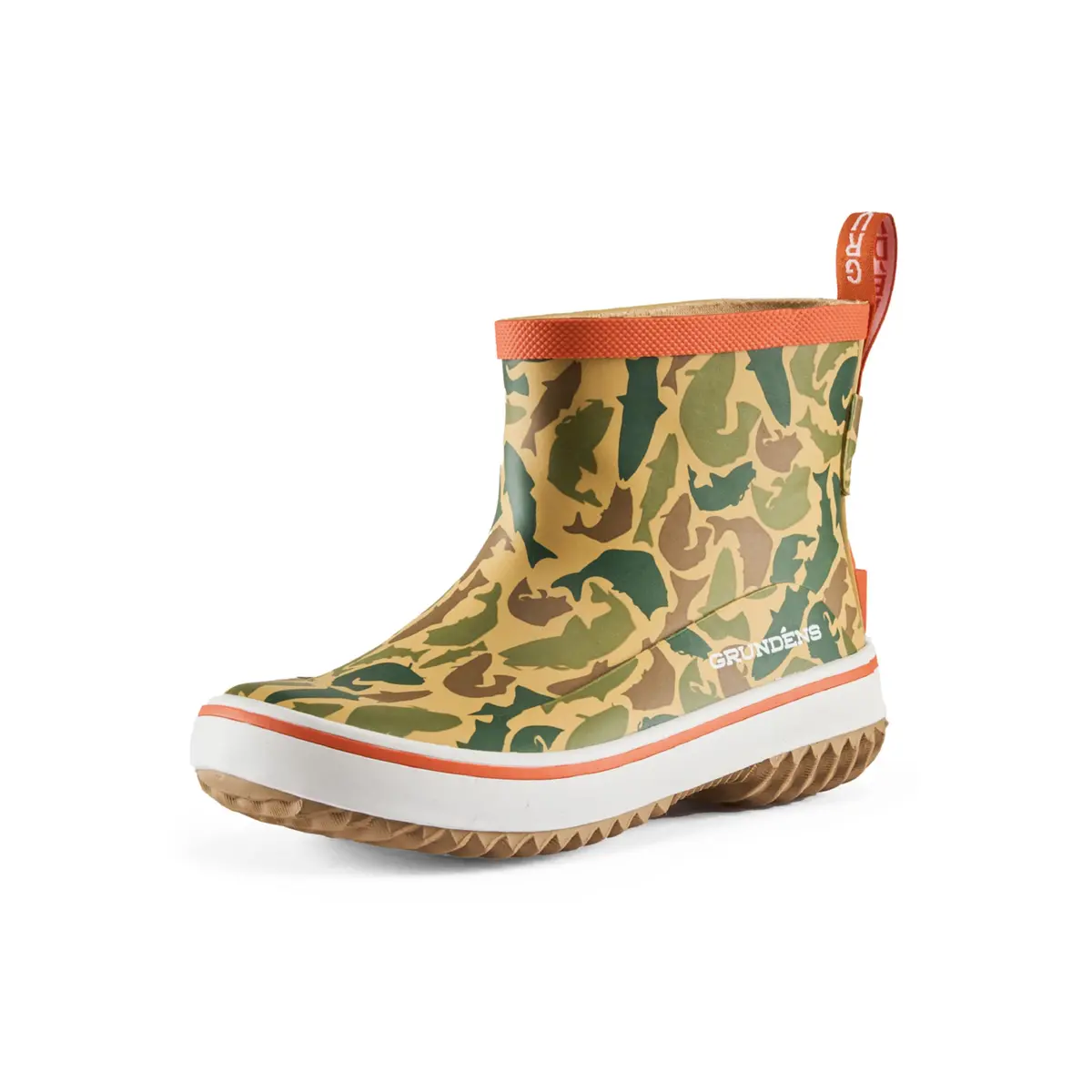 Grundens 60065-926-2001 Kid’S Guppy Rain Boot-Fish Camo-1 1