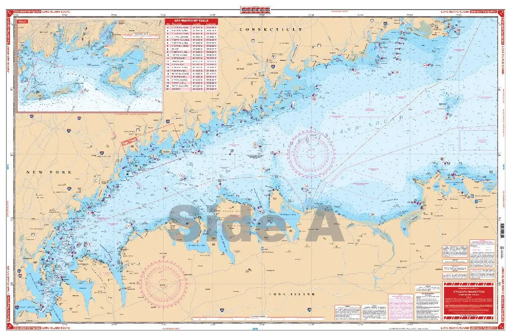 Waterproof Chart 13 Long Island Sound 1