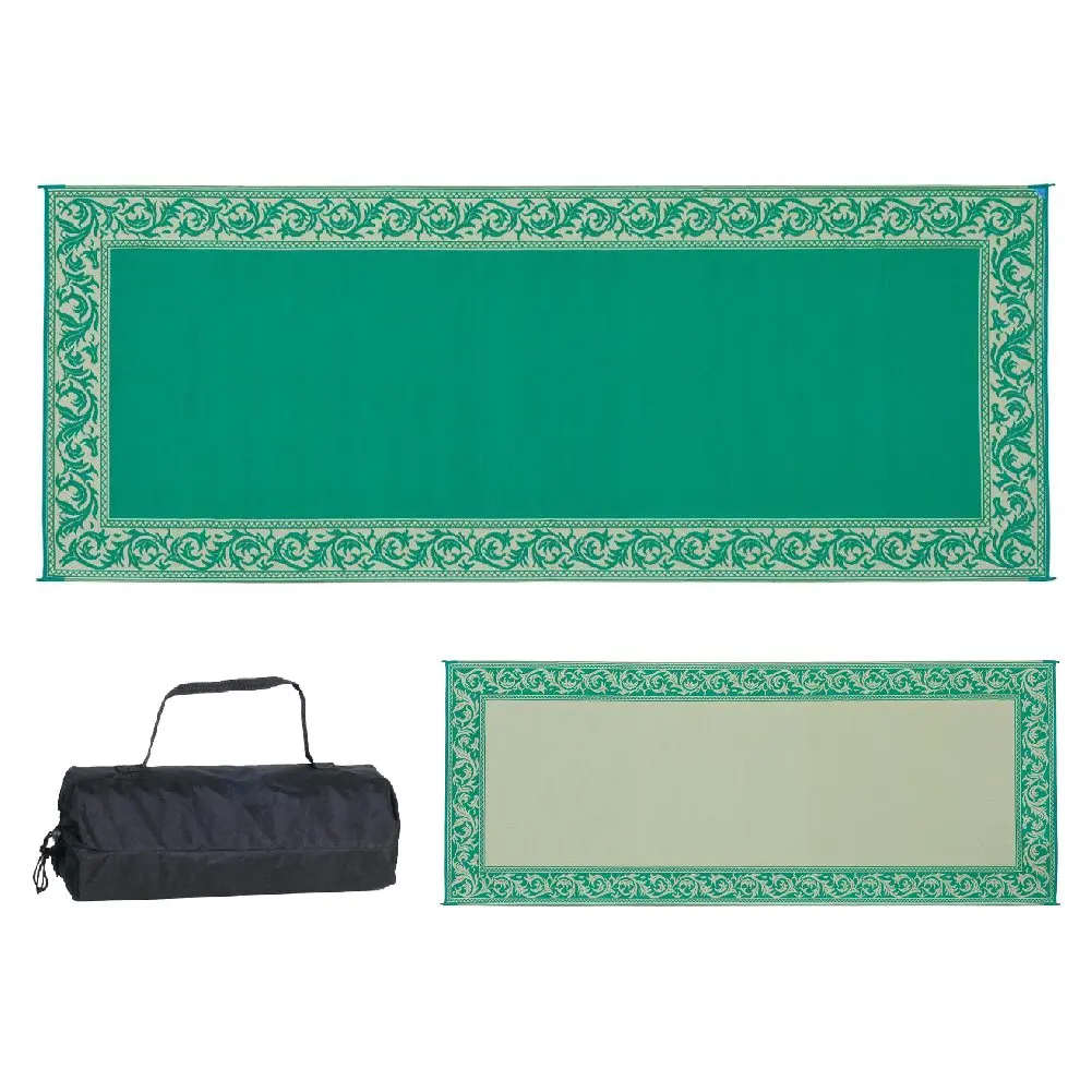 Ming's Mark Rc4-Grn Reversible Mat, Classical Green/Beige, 8' X 20' 1