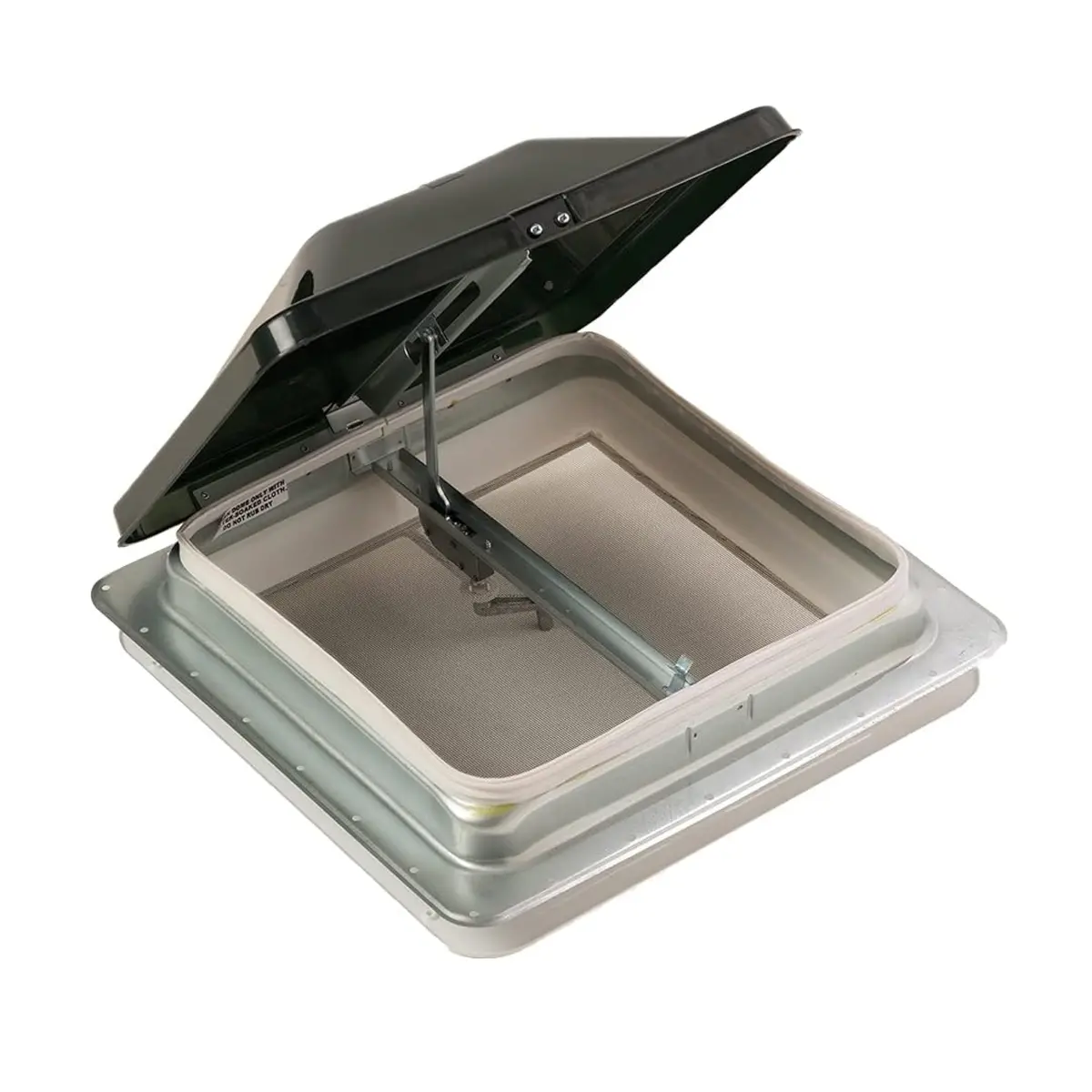 Hengs 74111A-C1g1 Standard Mount Metal Base Vent, Galvanized Base, Smoke Lid, Manual 1