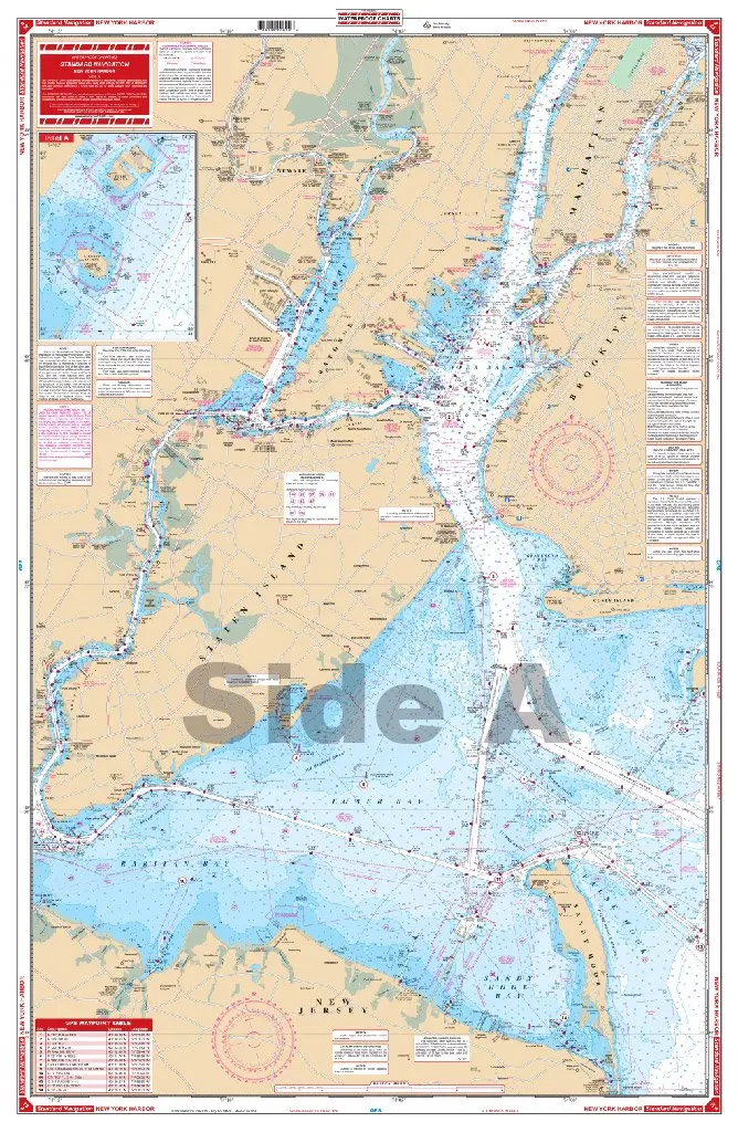 Waterproof Chart 62 New York Harbor 1