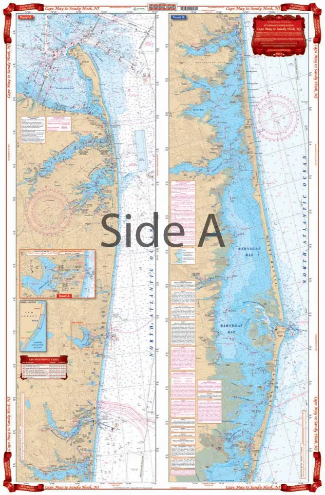 Waterproof Chart 56 Cape May,Nj-Sandy Hk 1
