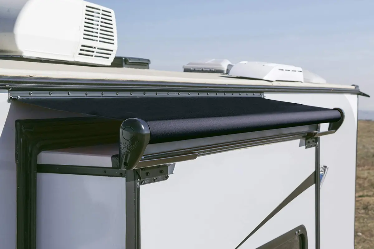 Powerwinch Dg1506242 Carefree Slideout Awning Replacement Fabric, Black, 150" 2