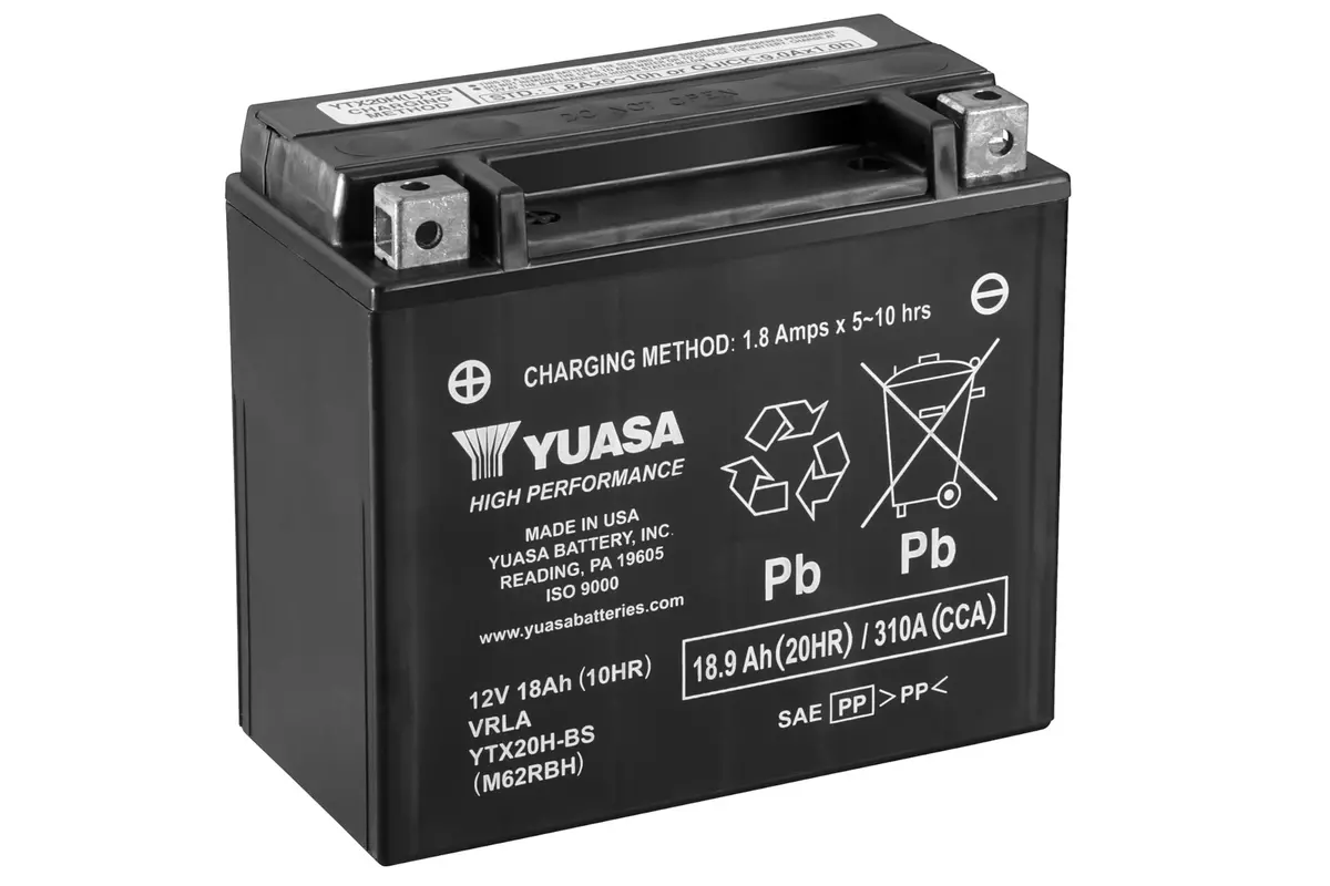 Yuasa Battery Inc. Yuam62rbh Yuasa High Performance, Maintenance Free Battery Fresh Pack 1