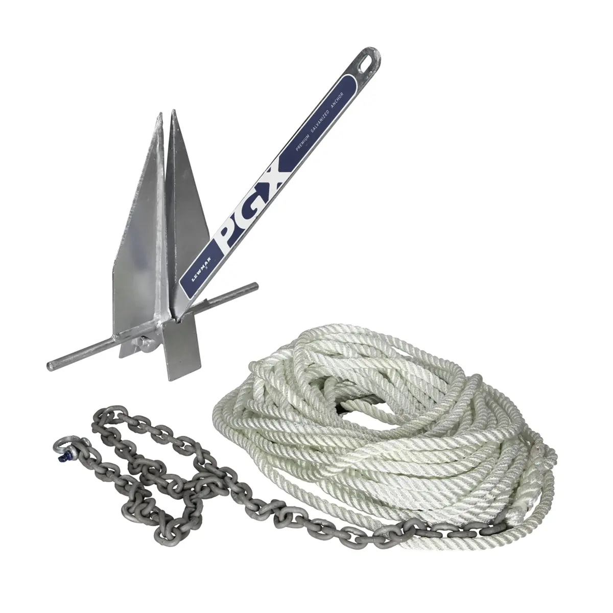 Lewmar 69600928 Pgx Anchor Package W/Rope & Chain, 12 Lb. 1
