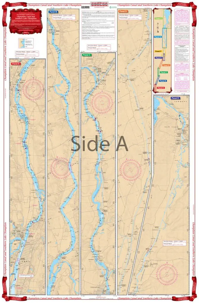 Waterproof Chart 11 Canal-S Lake Champln 1