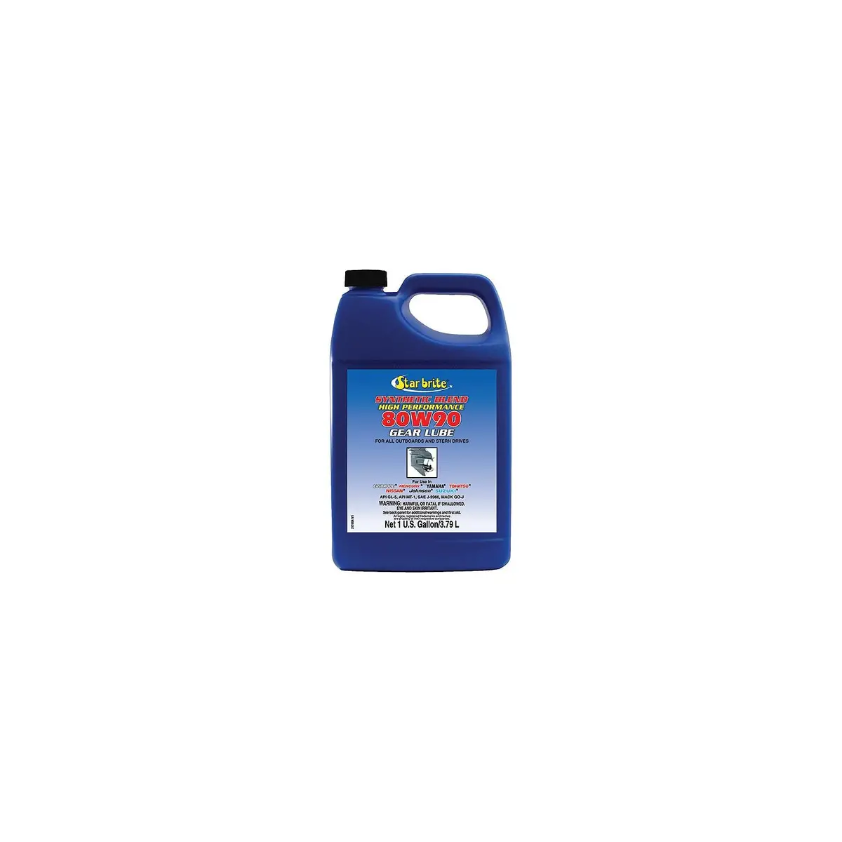 Star Brite 027200N Synthetic Blend 80W90 Lower Unit Gear Lube, 1 Gal. 1