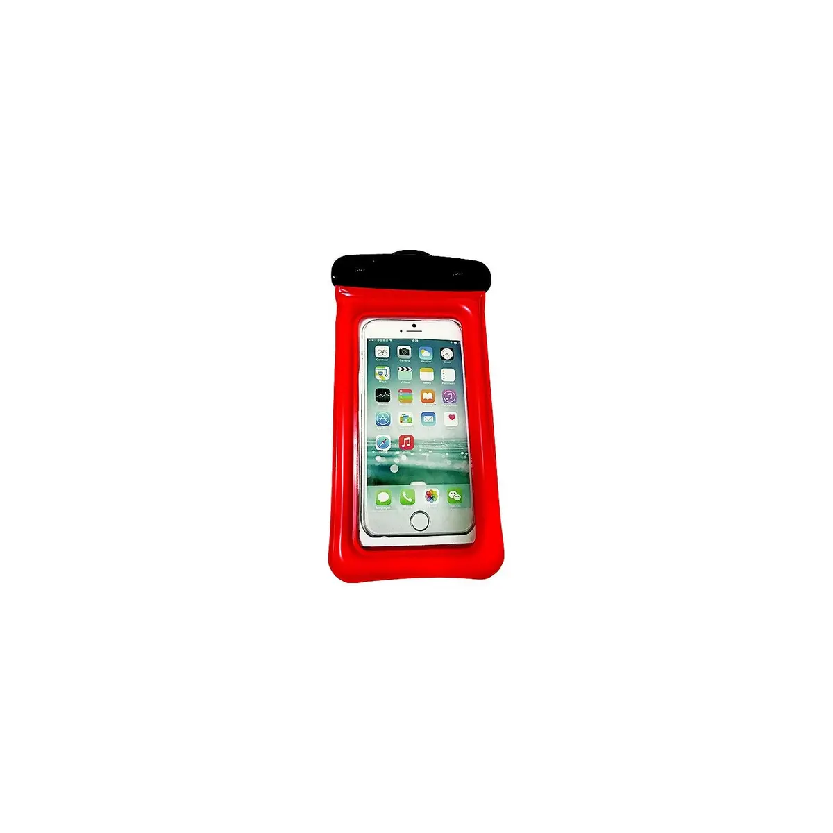 Wow H2o Proof Phone Holder, 4" × 8", Red 1