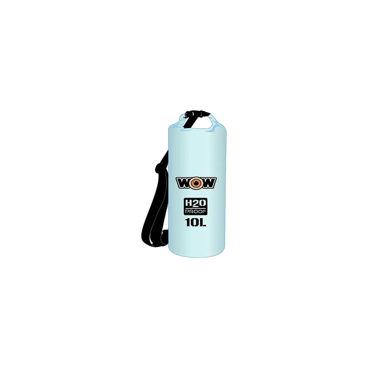 Wow H2o Proof Drybag W/Shoulder Strap, 10L Clear 1