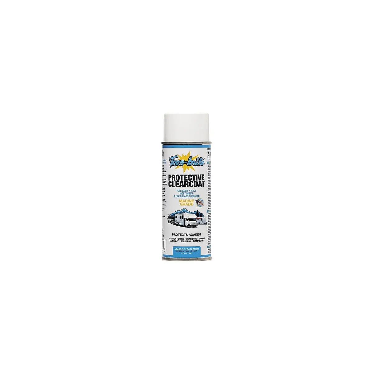 Toonbrite Pa1000 Toon-Brite Aluminum, Metal & Fiberglass Protective Clear-Coat, 12 Oz. 1