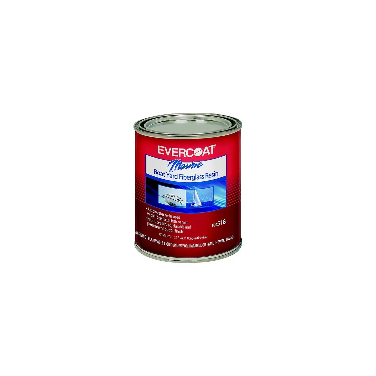 Fibre Glass-Evercoat 100519 Boat Yard Resin 5 Gl W/Wax 1