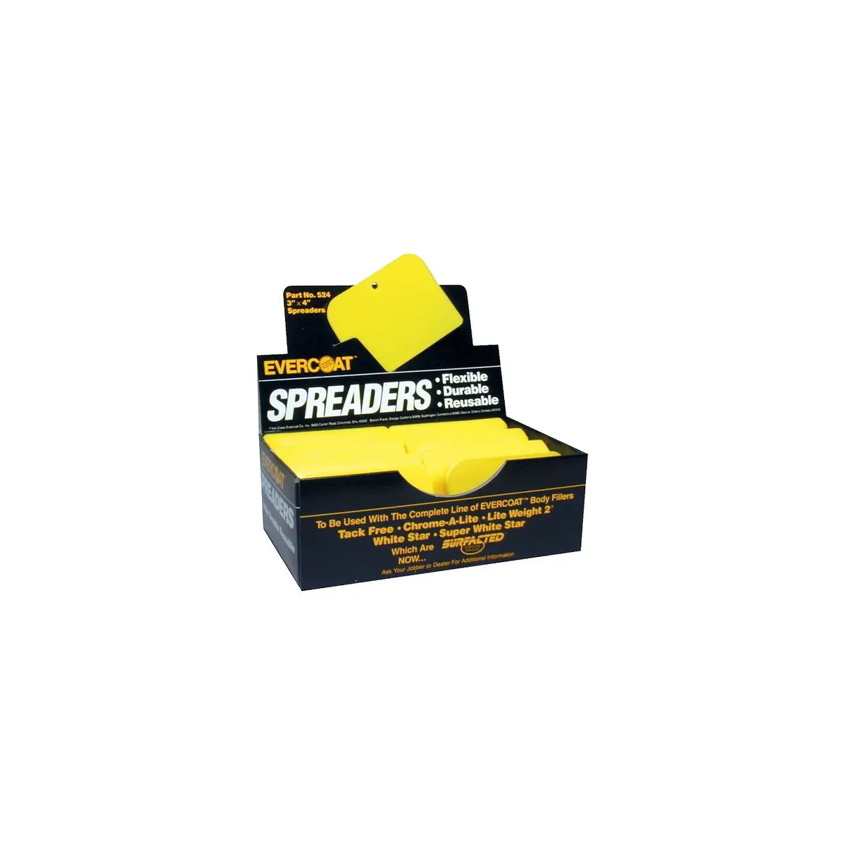 Fibre Glass-Evercoat 100524 3 X 4 Spreaders Bulk 72/Bx 1