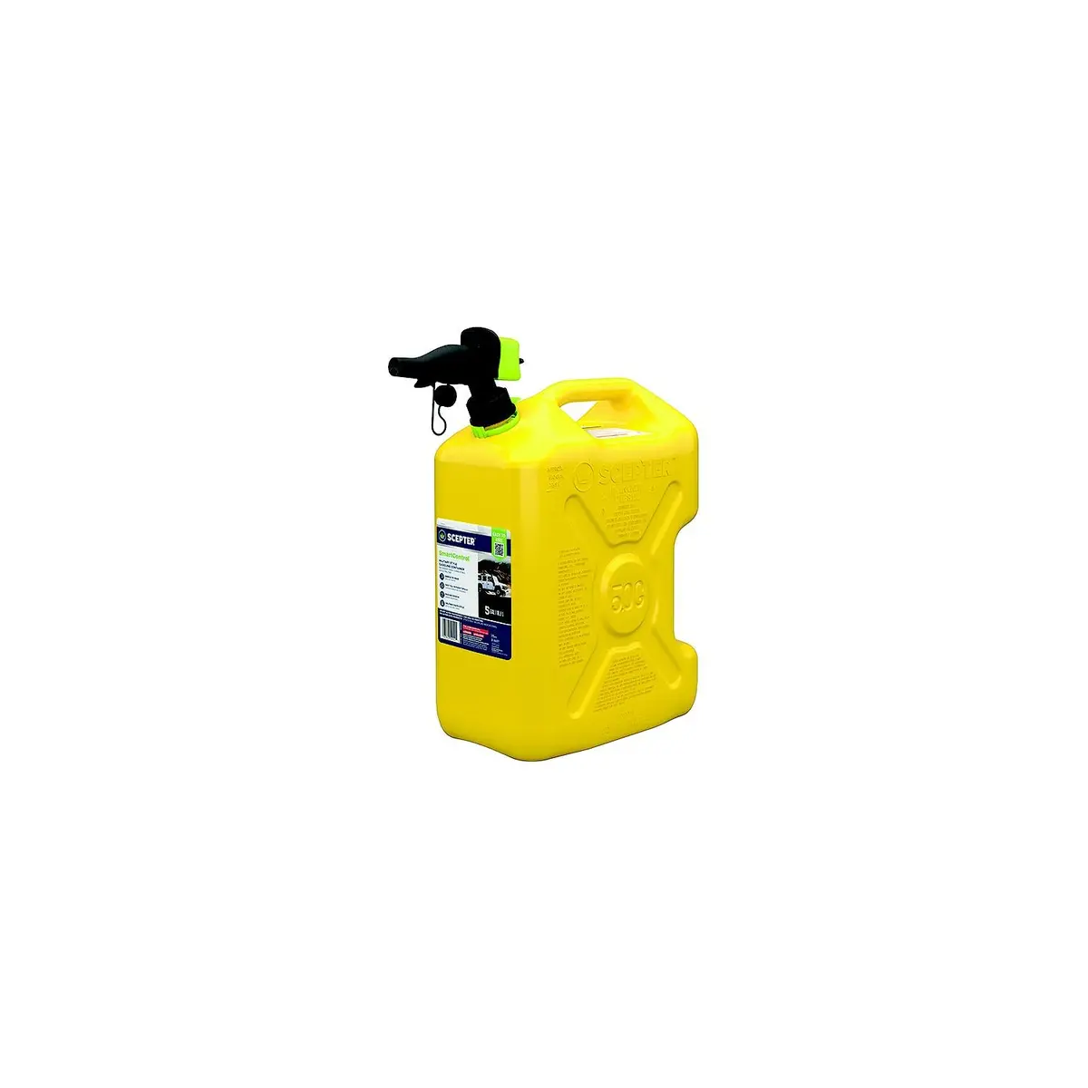 Scepter Fscrvd5 Smartcontrol Diesel Military Style Fuel Container W/Rear Handle, 5 Gal Yellow 1