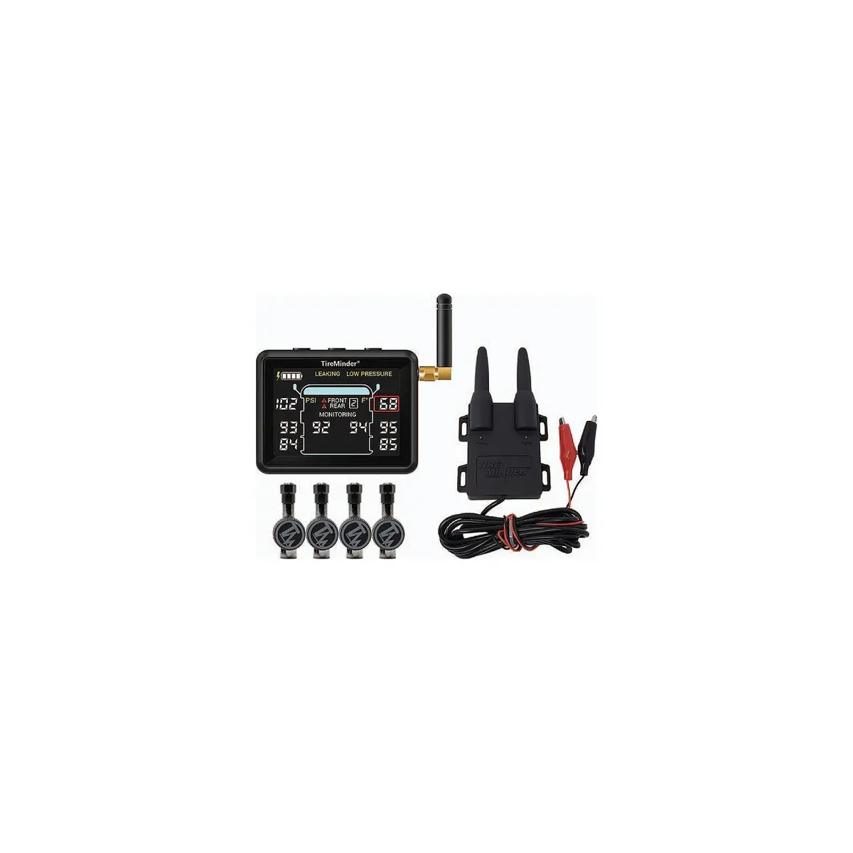 Minder Research Tm22164 Tireminder I10 Pressure Monitoring, + Rhino Booster W/6 Flow-Thru Transmitters 1