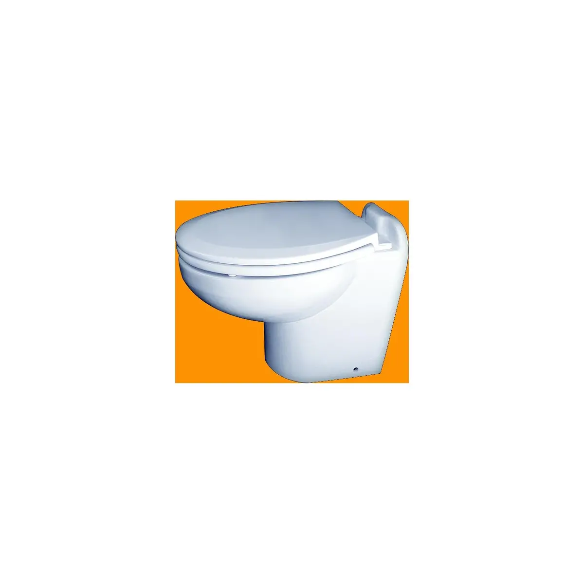 Raritan 230Hf012 Marine Elegance Slant Back, Pressurized Fresh Water, Low Profile 12V Toilet, White 1