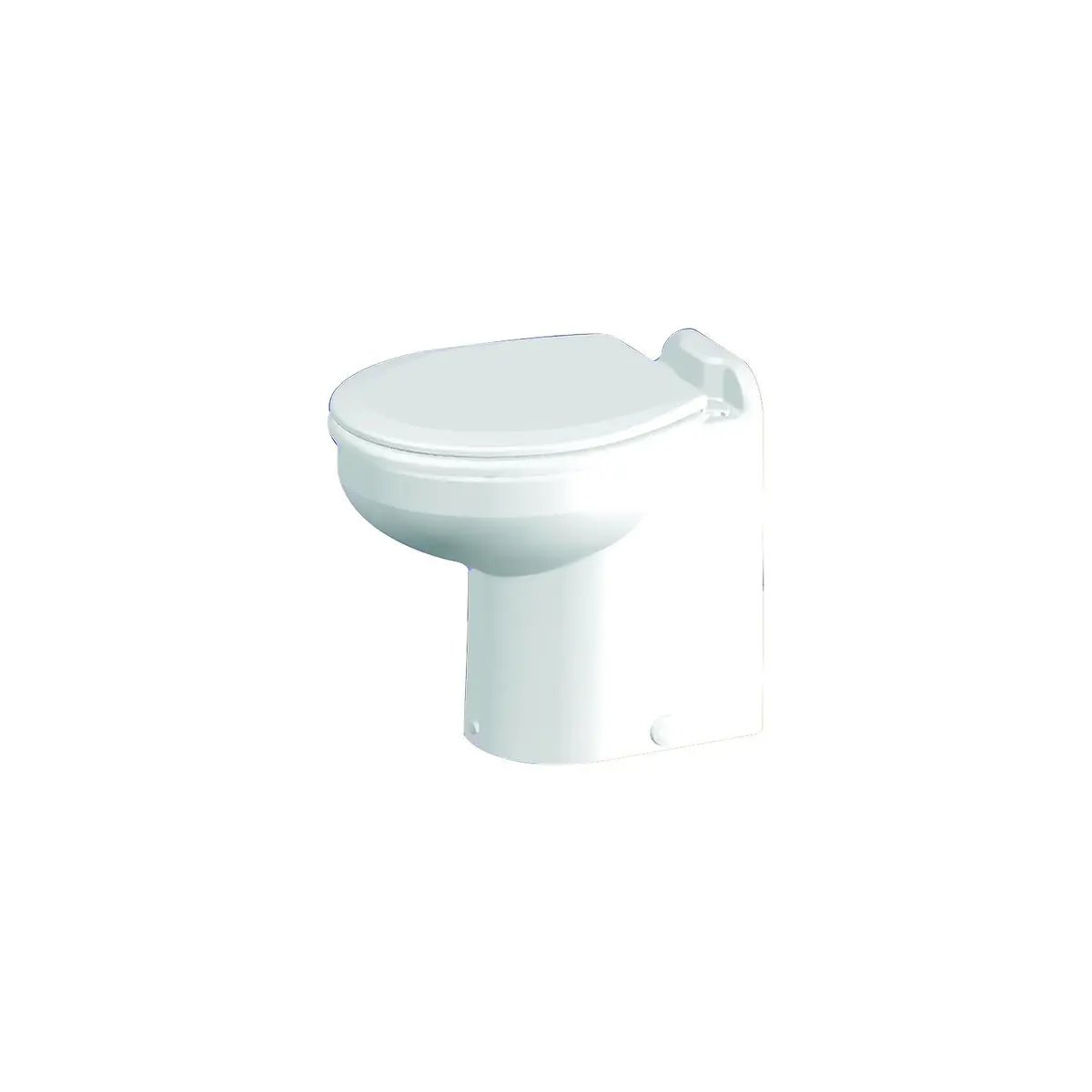 Raritan 221Hr012 Marine Elegance Straight Back, Raw Water, Low Profile 12V Toilet, White 1