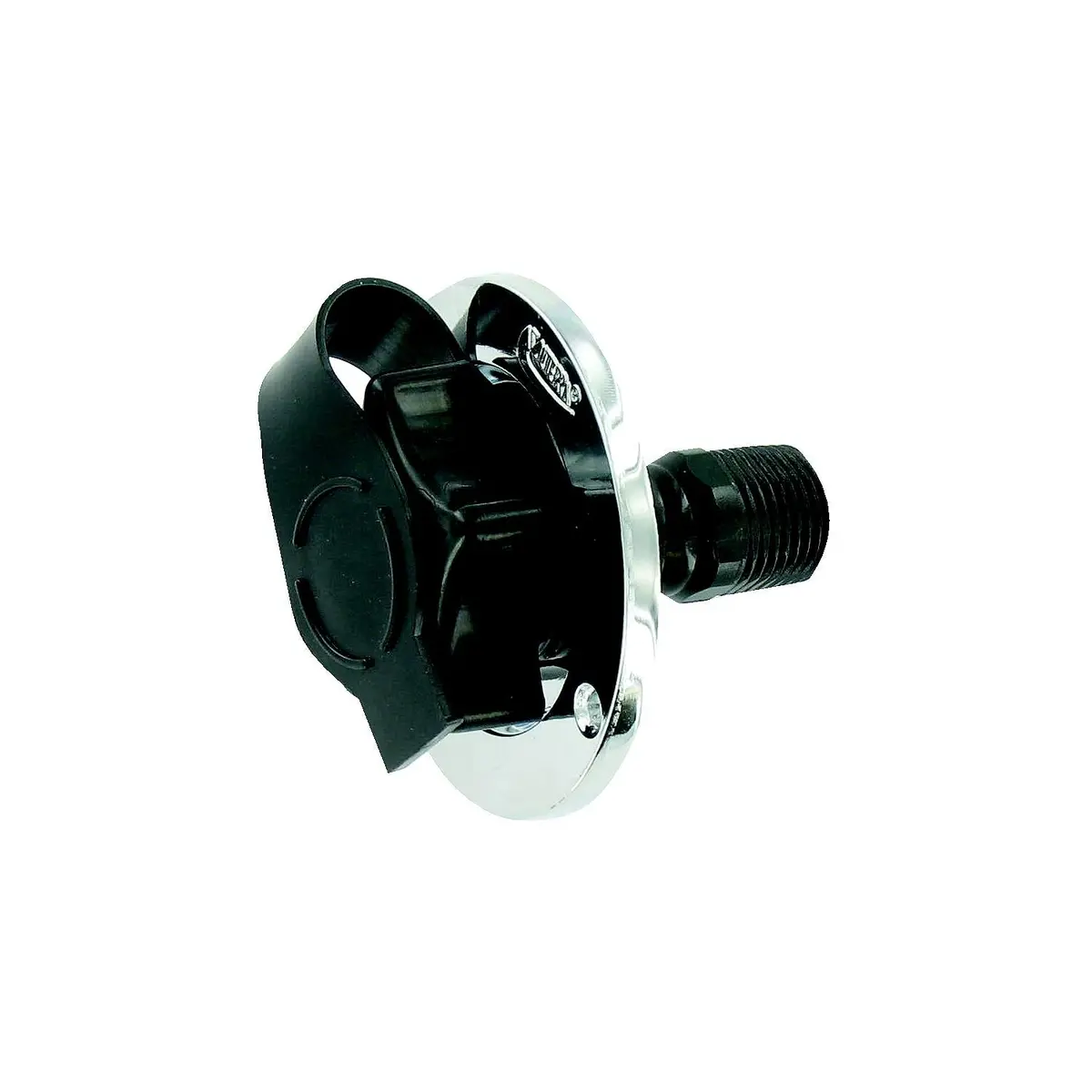 Valterra A01-0165Vp Flush Mount Rv Water Inlet, Black, Die Cast Flange, Plastic Check Valve, Includes Screws & Tape 1