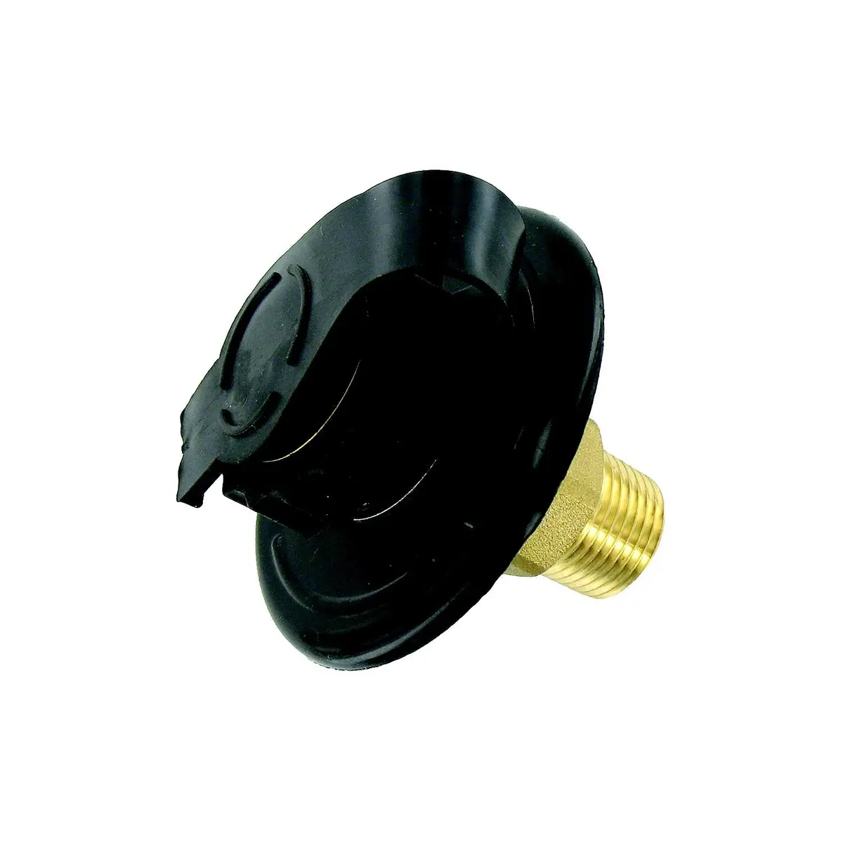 Valterra A01-0169Lfvp Flush Mount Rv Water Inlet, Mpt Plastic Flange, Brass Check Valve, Includes Screws & Tape 1