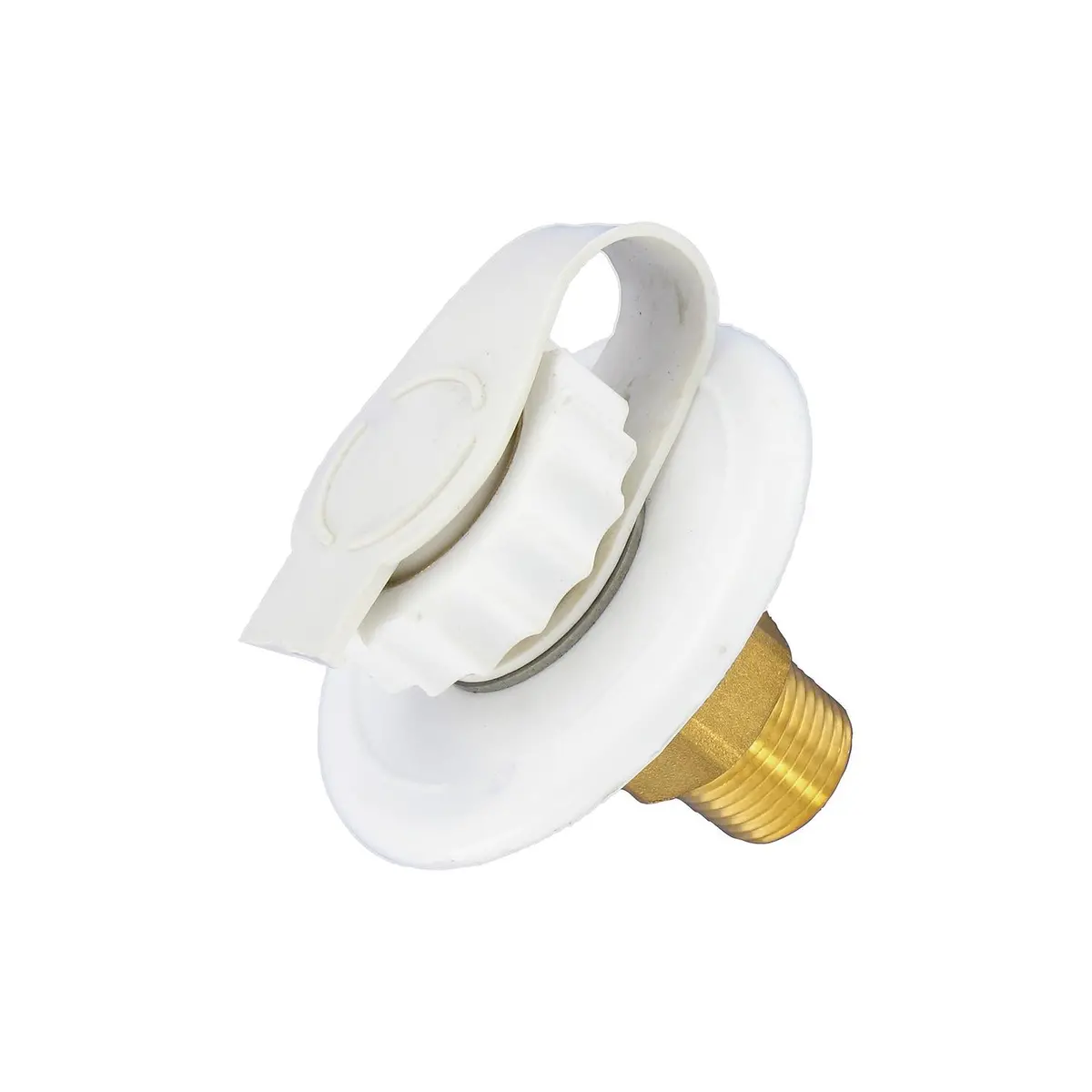 Valterra A01-0170Lf Flush Mount Water Inlet, White Brass 1