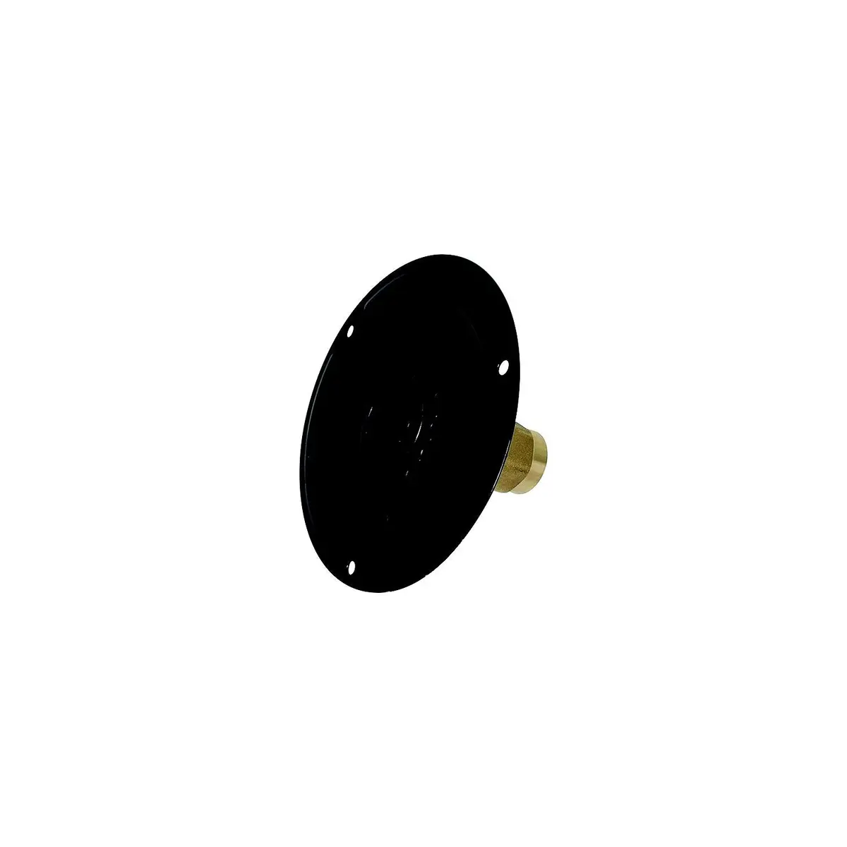 Valterra A01-0178Lf Brass Check Valve 1/2" Rv Inlet, Recessed, Black, Bulk Pack, Includes Hardware 1