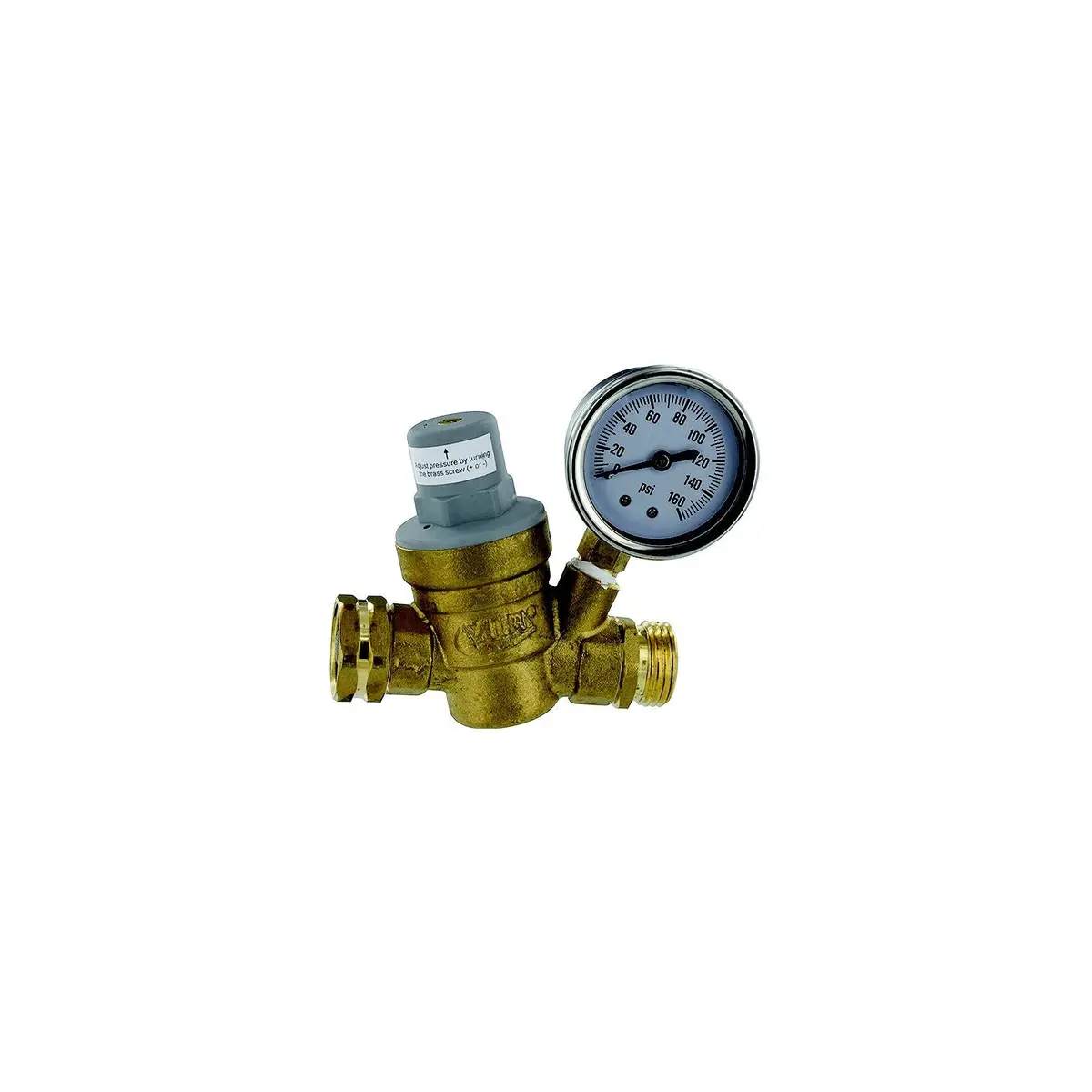 Valterra A01-1117Vp Brass Adjustable Rv Water Regulator 1