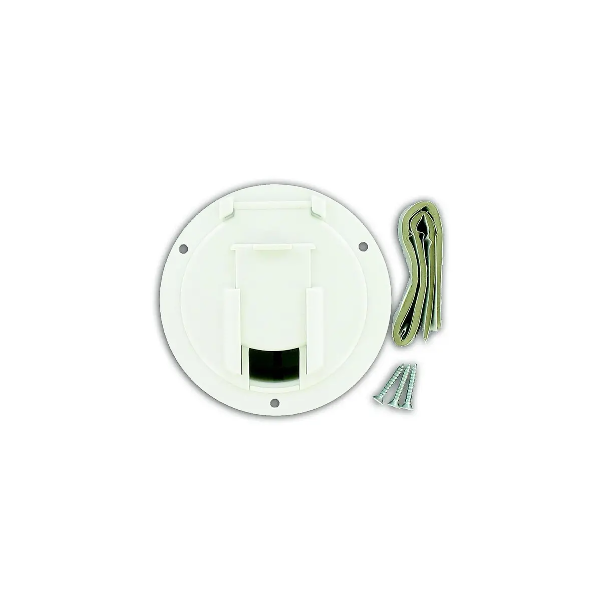 Valterra A10-2137Vp Cable Hatch, Medium Round, White 1