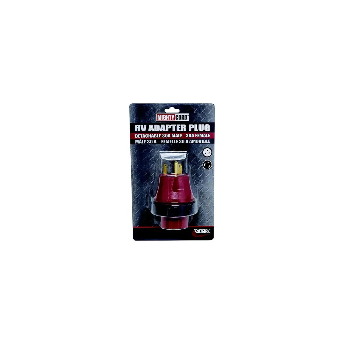 Valterra A10-3030Davp Mighty Cord Rv Electrical Adapter Plug & Locking Ring 1