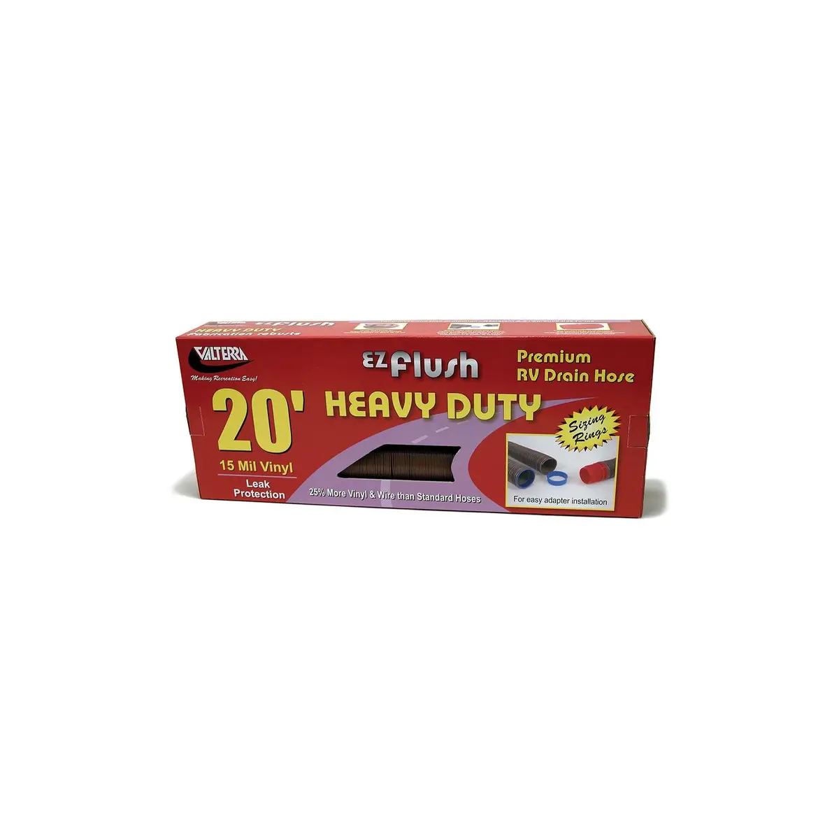 Valterra D04-0040 Bronze E-Z Flush Heavy Duty 3" X 20' Rv Drain Hose 1