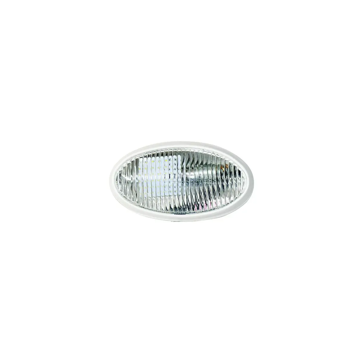 Valterra Dg71258vp Oval Porch Light W/O Switch, White W/Clear Lens 1
