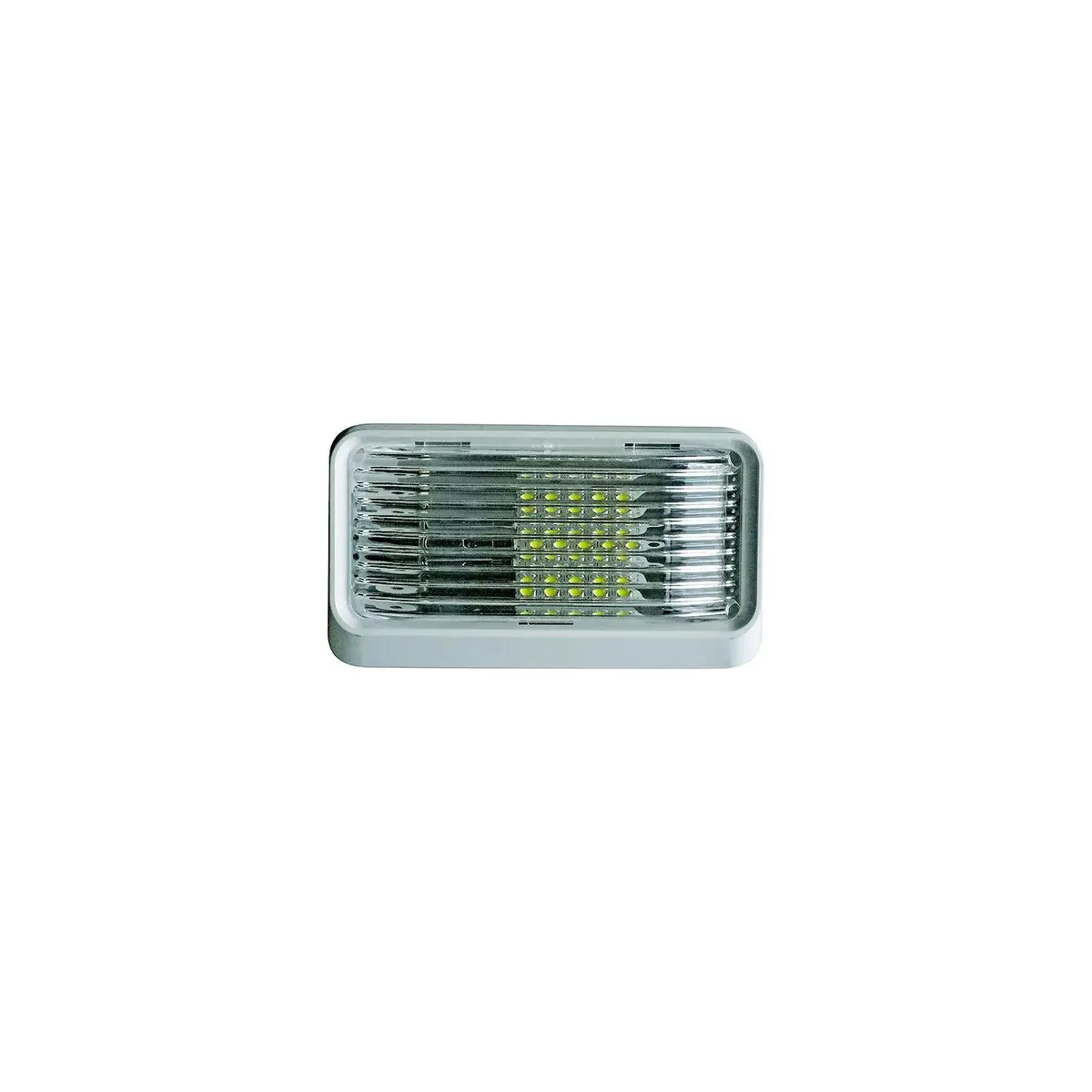 Valterra Dg71254vp Incandescent Surface Mount Porchlight W/O Switch, Rectangular, White W/Clear Lens 1