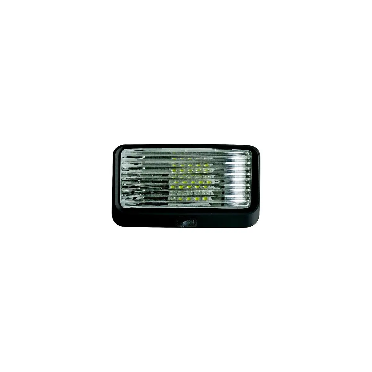 Valterra Dg71255vp Incandescent Surface Mount Porchlight W/Switch, Rectangular, Black W/Clear Lens 1
