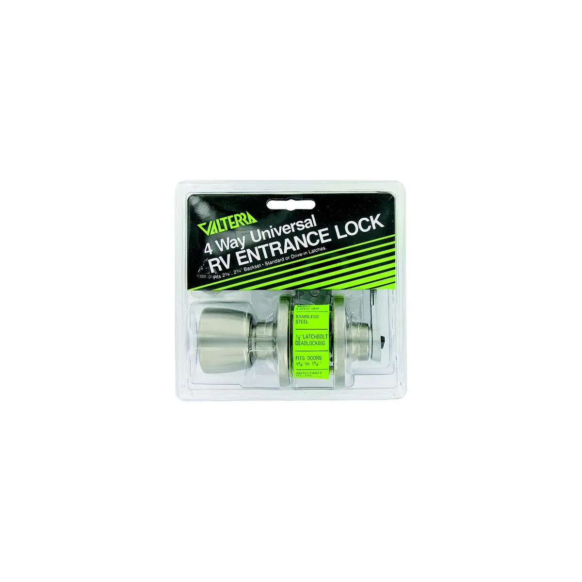 Valterra L32cs000 Stainless Steel 4 Way Universal Entrance Panic Proof Lock 1