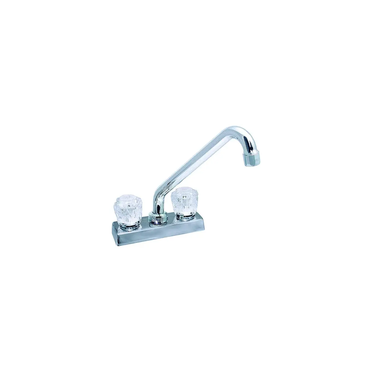 Valterra Pf211304 Phoenix Durapro Rv Kitchen Faucet, Chrome Finish, Two Handle 4", Hi-Rise Spout, Acrylic Knobs 1