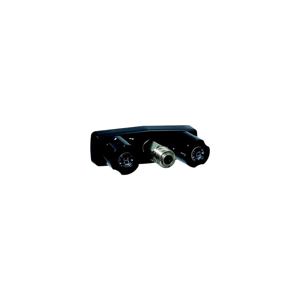 Valterra Pf213792 Phoenix Black Finish Two Handle Rv Shower Faucet W/Quick, Connect Fitting 1