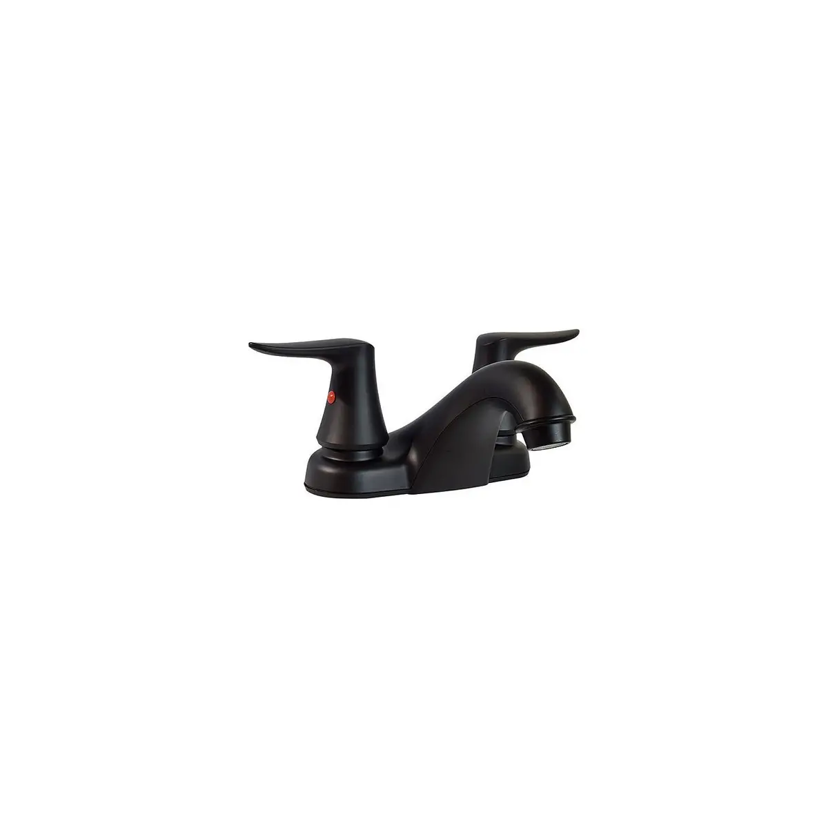 Valterra Pf222706 Catalina Two Handle 4" Lavatory Faucet Hi-Rise Spout, Matte Black 1