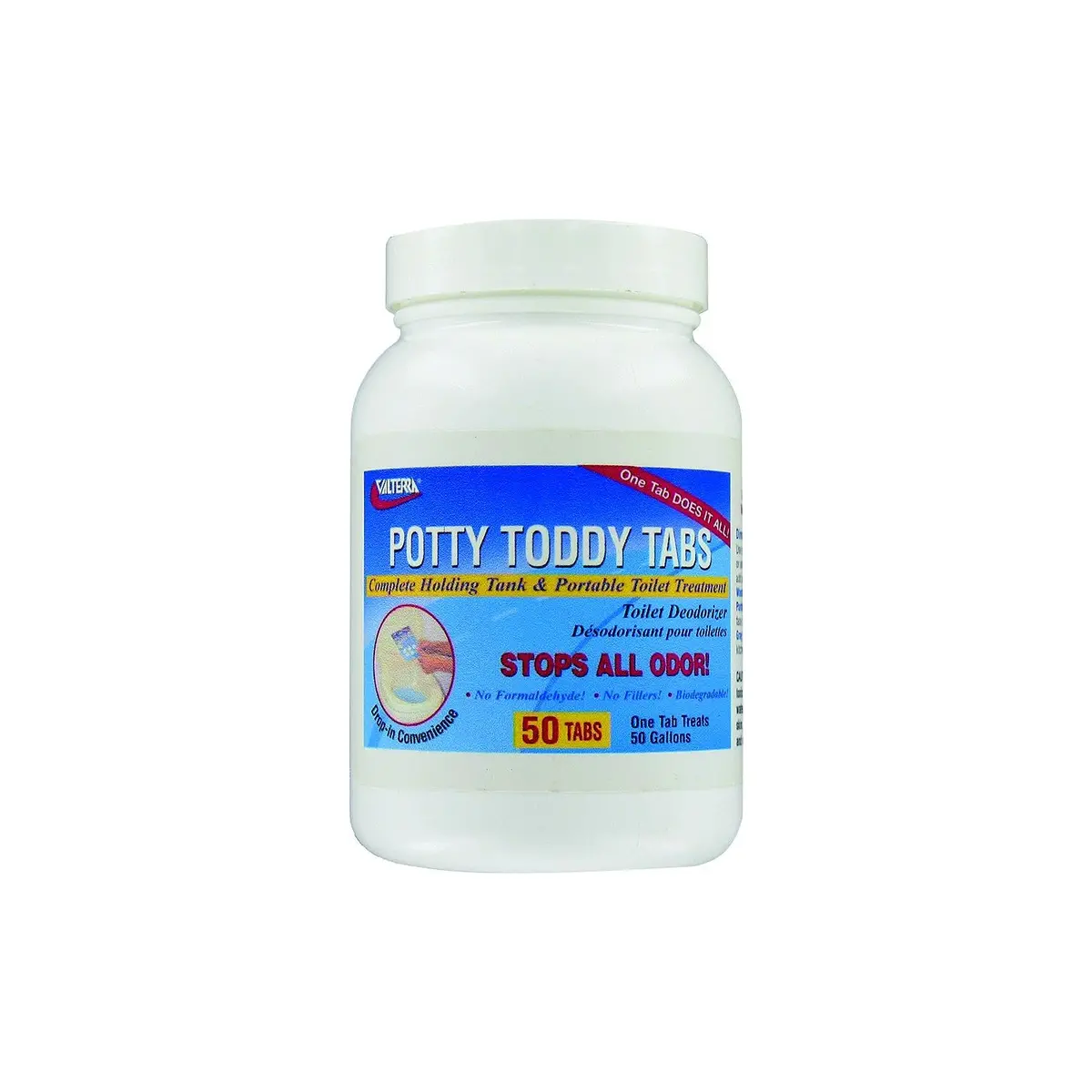 Valterra Q5004 Potty Toddy Tabs Non Toxic Rv Toilet Odor Neutralizer Tablets 1