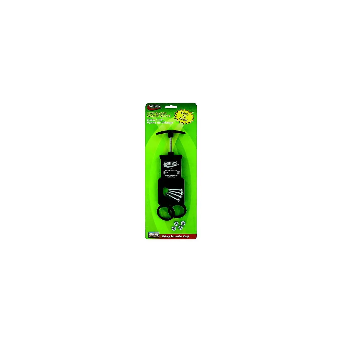 Valterra T1001vp Bladex Waste Valve W/Plastic Handle, 1-1/2" 1