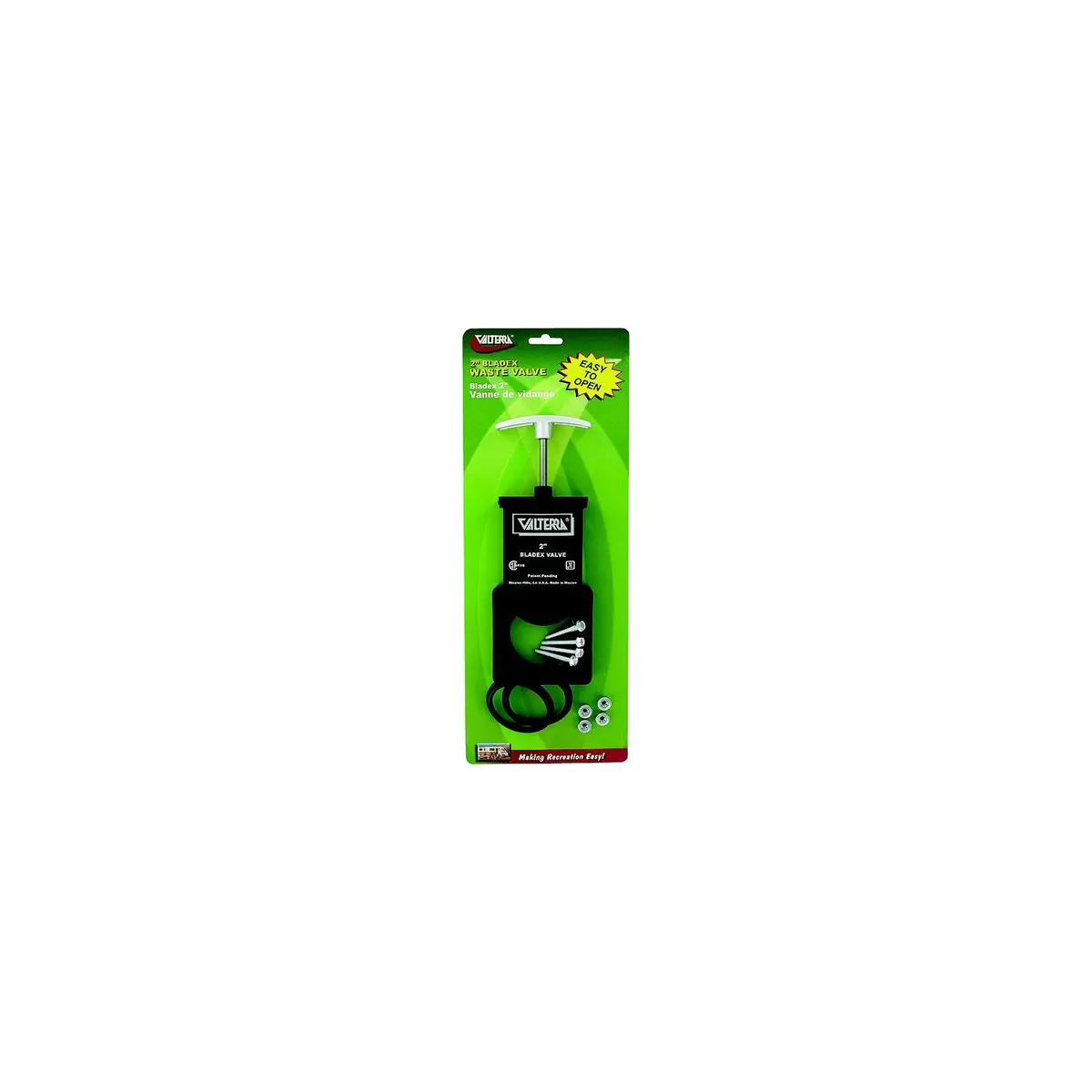 Valterra T1002vpm Bladex Rv Waste Metal Handle Valve | Includes Hardware, 2" 1