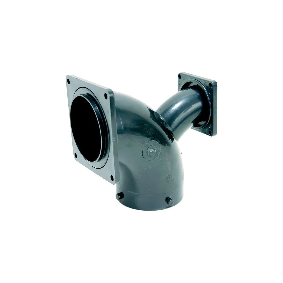 Valterra T1036 Rv Two Way Ell Termination W/ 3" Bayonet X 3" Rotating Flange X, 1-1/2" Rotating Flange 1