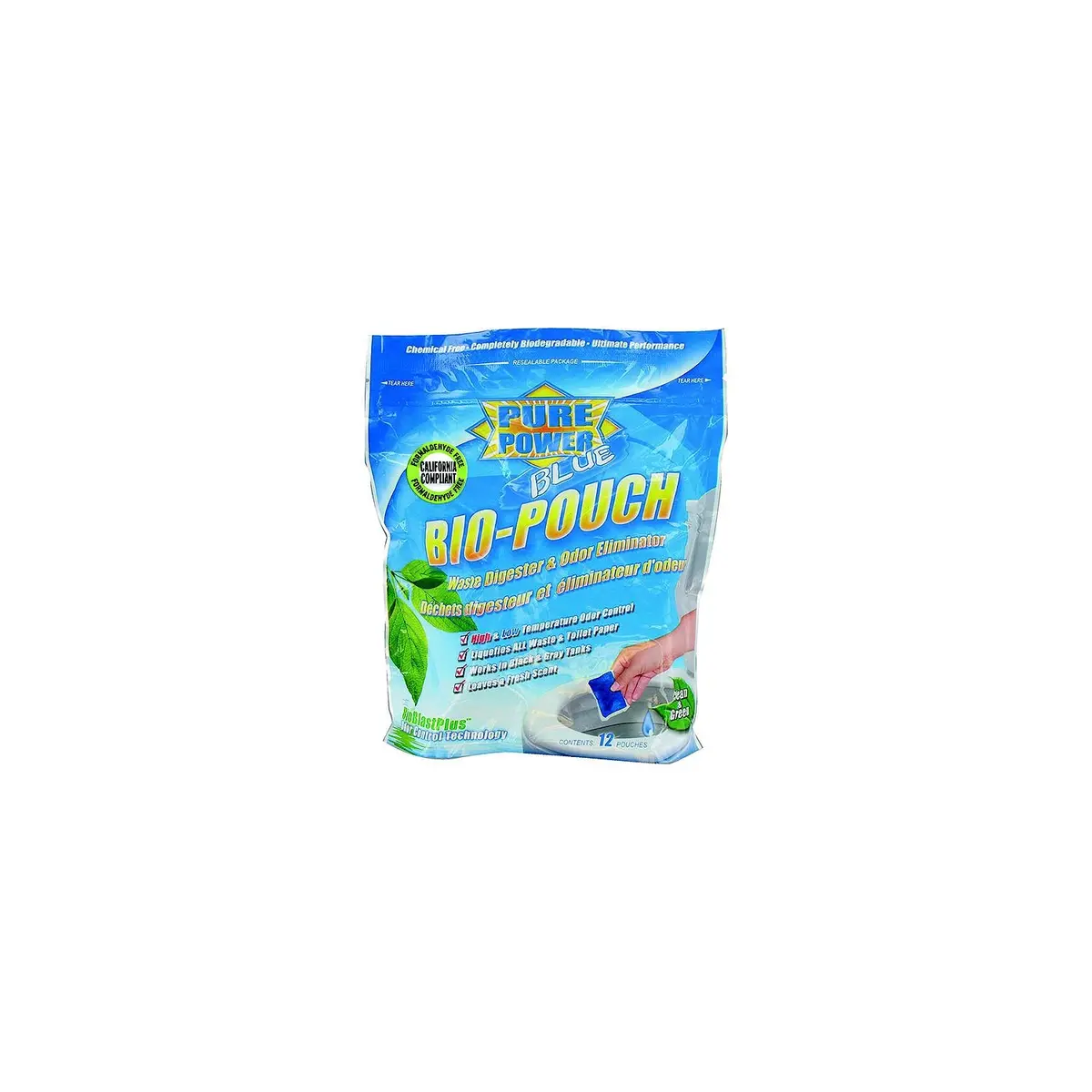 Valterra V23016 Pure Power Blue Bio-Pouch Drop In, 12/Pk 1