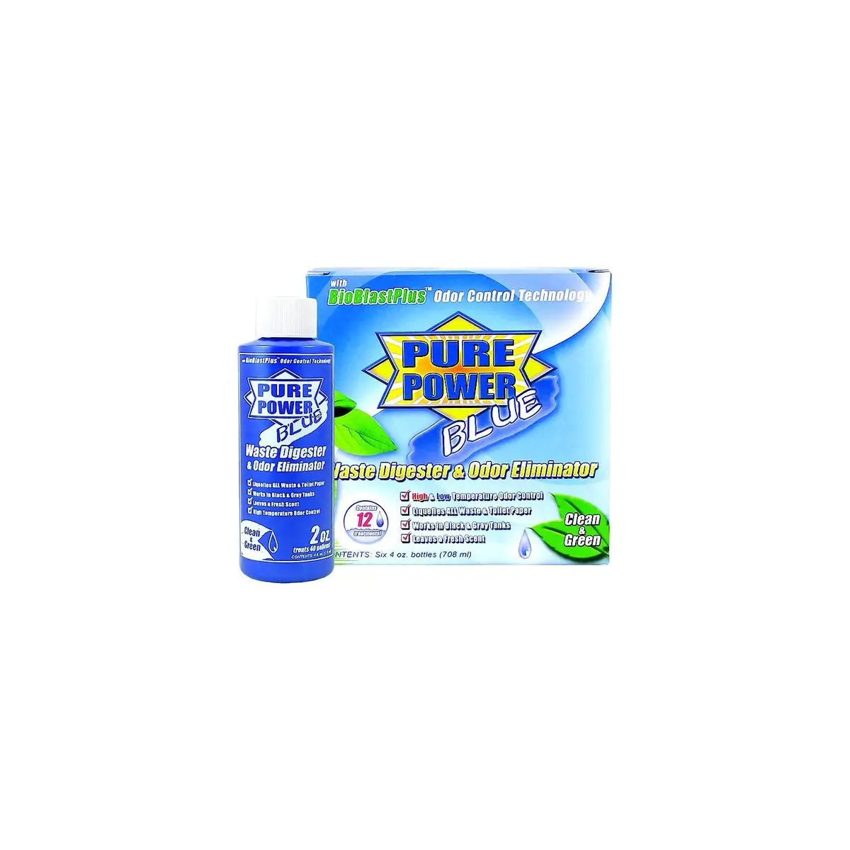Valterra V23017 Pure Power Blue, 4 Oz Bottle, 6/Pk 1