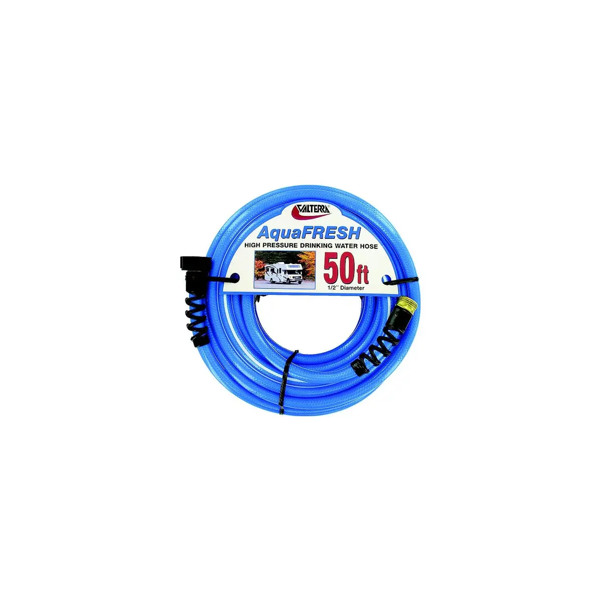 Valterra W01-8300 Blue Aquafresh High Pressure Rv Drinking Water Hose 1/2" X 25' 1