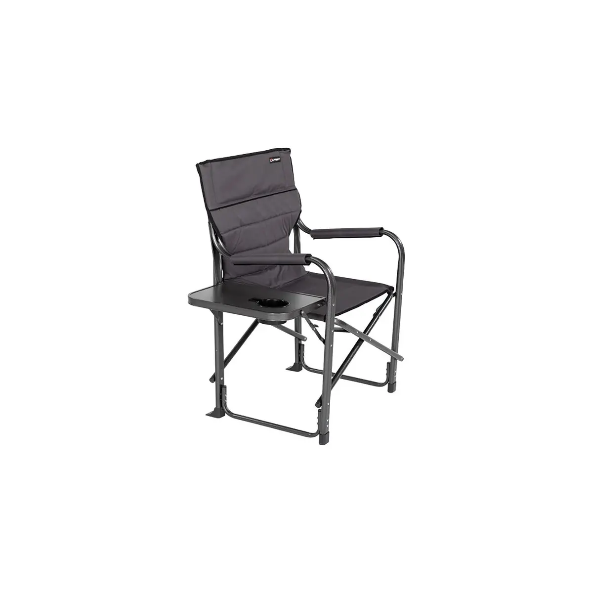 Lippert 2021123280 Scout Folding Chair W/Side Table, Dark Grey 1