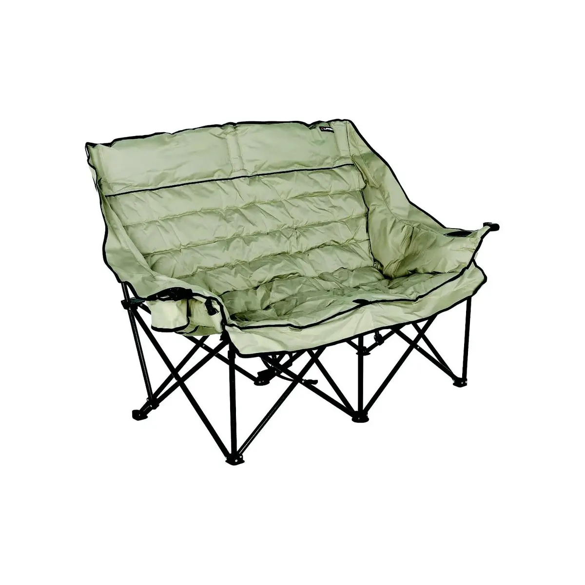 Lippert 2023053718 Big Bear Folding Loveseat Sand, 500 Lbs., 40.9" X 13" X 11" Folded 1