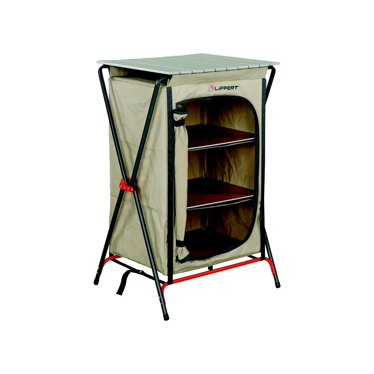 Lippert 2023053723 Camping Pantry Sand, 25" X 22.4" X 4.3" Folded, 80 Lbs. 1