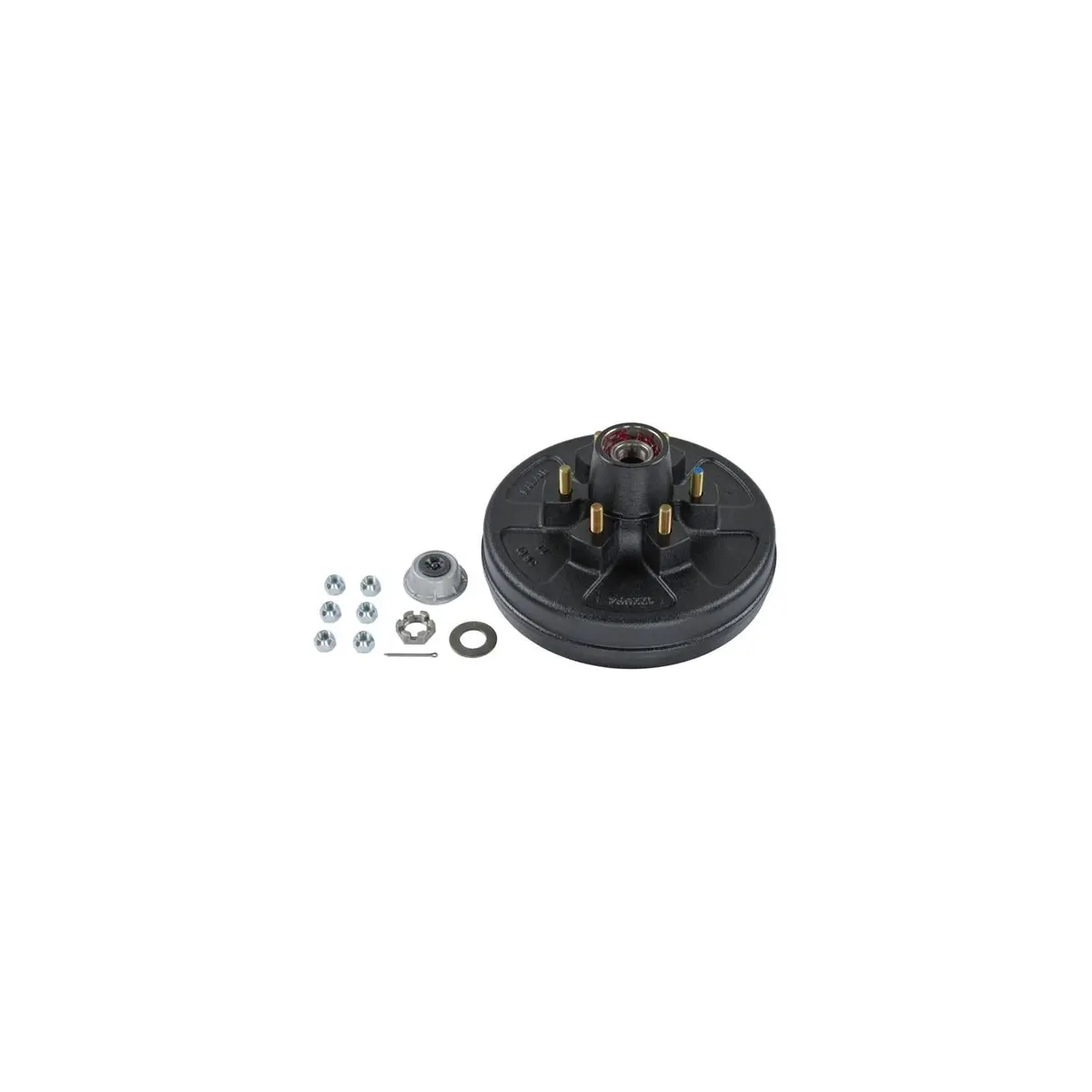 Lippert 2024013262 Brake Drum Hub Kit 12" W/ Installed Bearings 6 On 5-1/2", 1/2" Studs, 6, 000-Lb. Axles 1