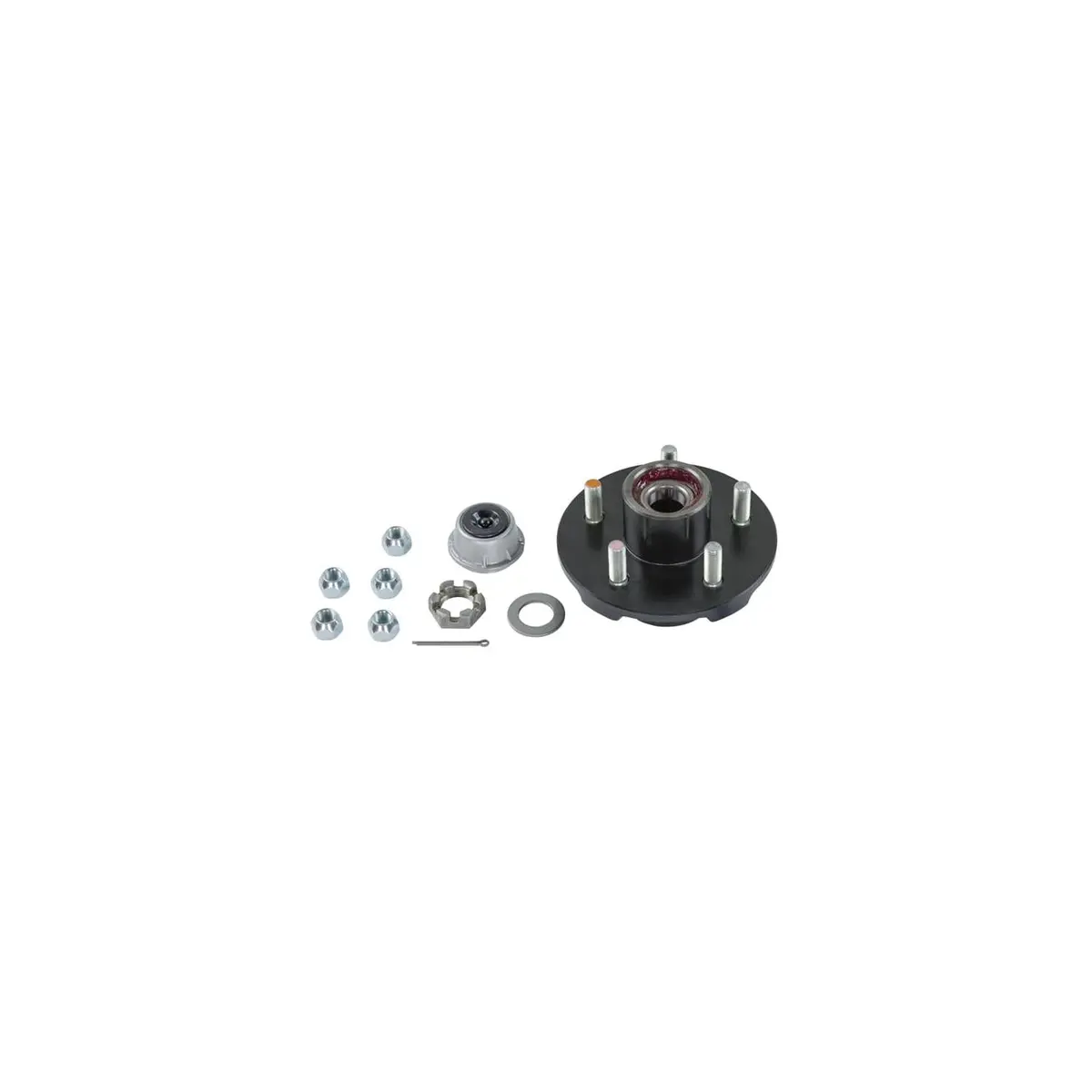 Lippert 2024013263 Complete Pre-Greased Hub Asm W/ Lug Nuts 3, 500-Lb. Axles, 1/2" Stud 1