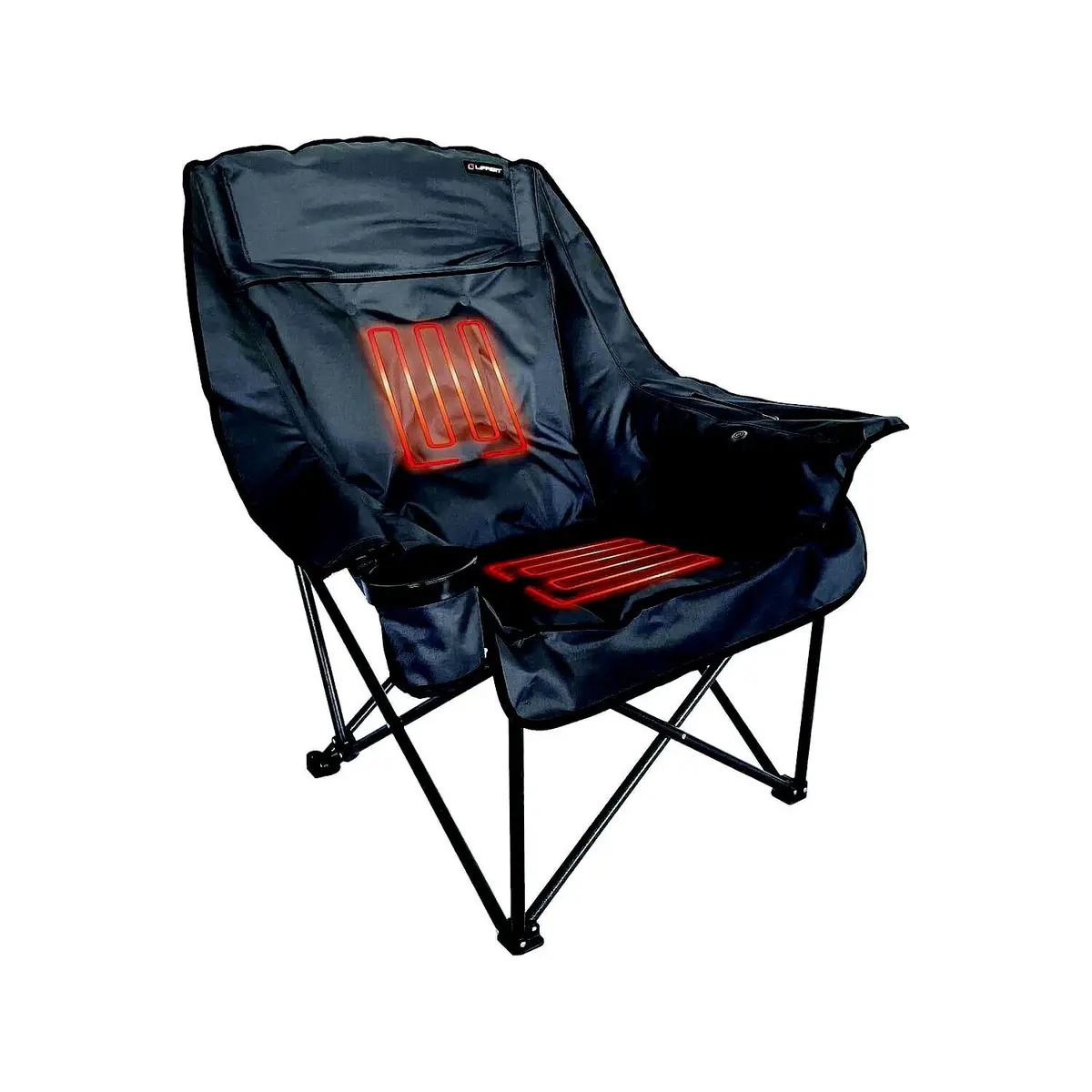 Lippert 2024043334 Big Bear Heated Chair, Dark Grey 1